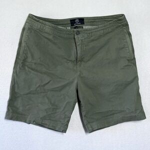 Aether Shorts Mens 33 Fairfax 7.5" Stretch Twill Garment Dyed Green Drawstring